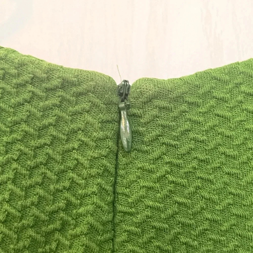 Final Price Anthropologie GANNI Green Textured Knit Drop Waist - Picture 4 of 9